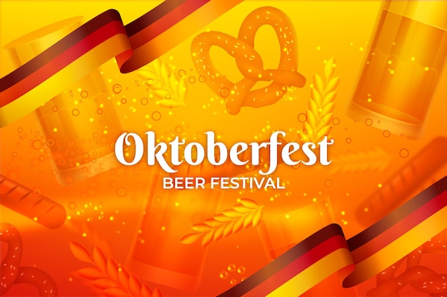 Realistic background for oktoberfest