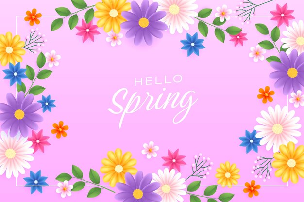 Realistic background for spring season celebration