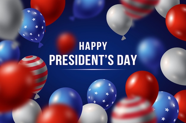 Realistic balloons for president day event