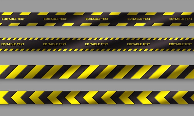 Free Vector realistic barricade tape vector illustration