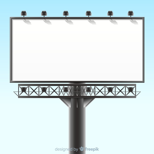 Realistic billboard template