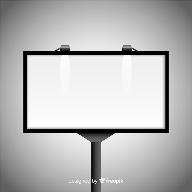 Free Vector realistic billboard