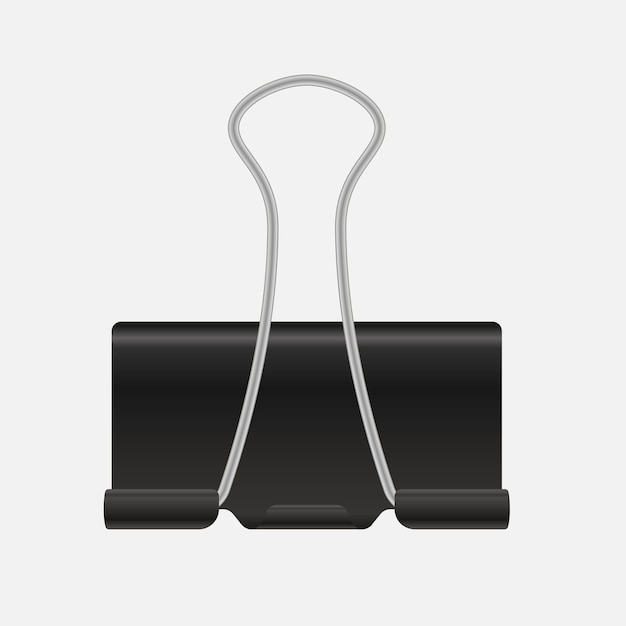 Free Vector realistic binder clip