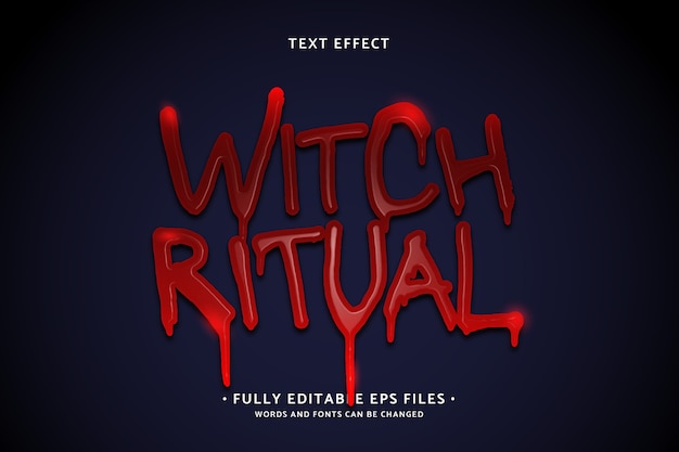 Free Vector realistic bloody text effect