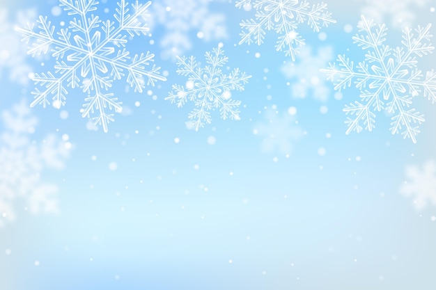 Realistic blurred christmas background