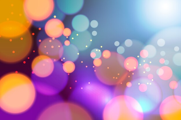 Realistic bokeh background