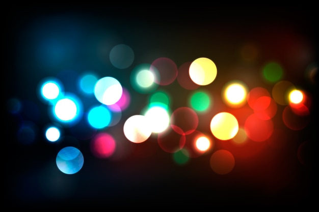 Realistic bokeh background