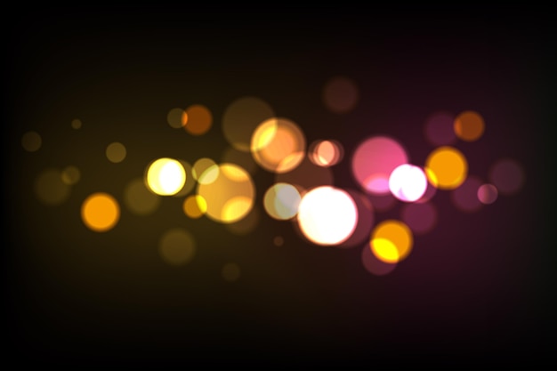 Free vector realistic bokeh lights wallpaper