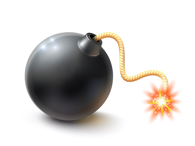 Realistic Bomb Illustration