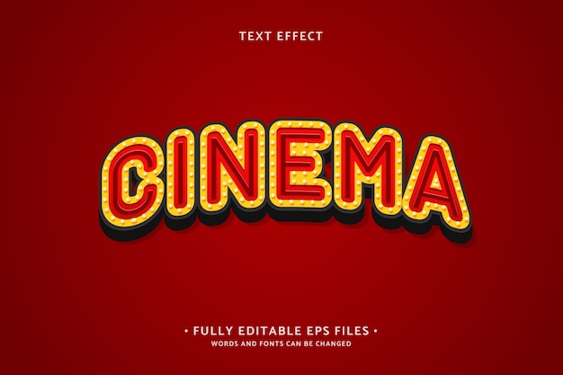 Realistic broadway font text effect