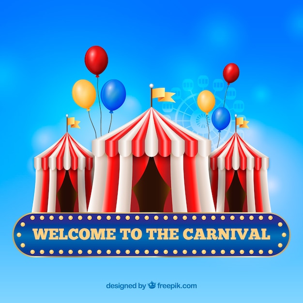 Free Vector realistic carnival background