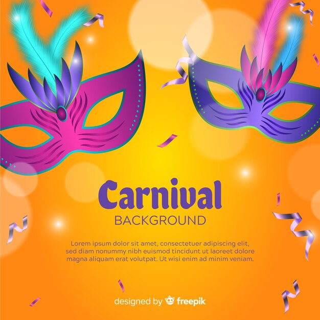 Realistic carnival background