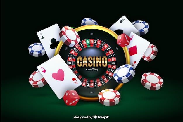 Realistic casino background