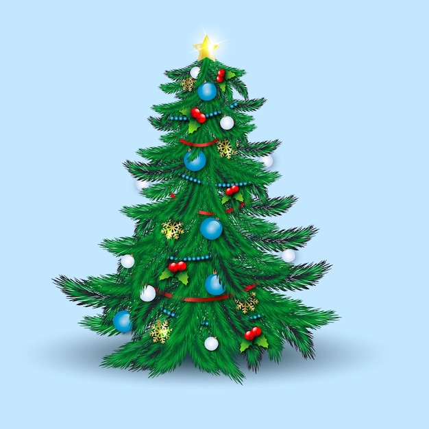 Realistic christmas tree