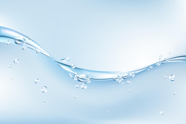 Realistic clean water background