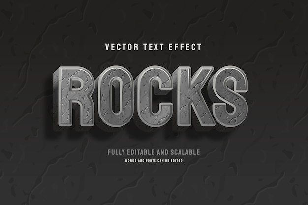 Realistic concrete text effect