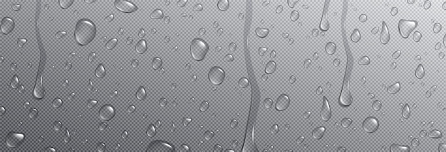 Free Vector realistic condensation water tears vector droplet