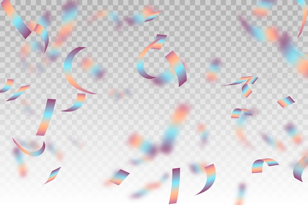 Realistic confetti background theme