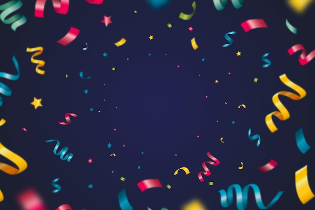 Free Vector realistic confetti background