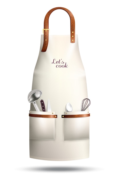 Free Vector realistic cook apron