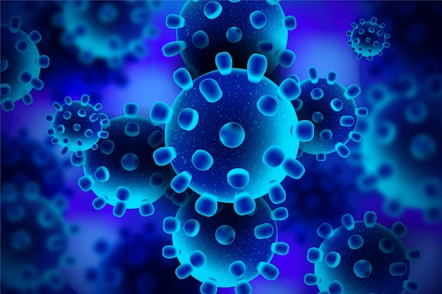 Realistic coronavirus background