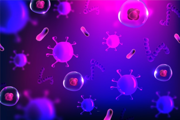 Realistic coronavirus background