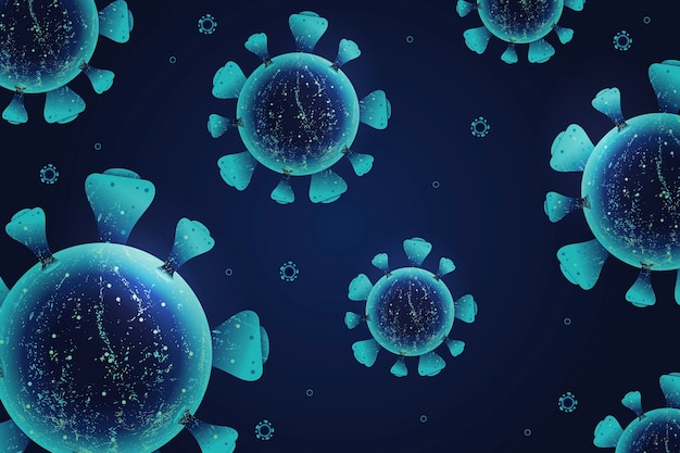 Realistic coronavirus background