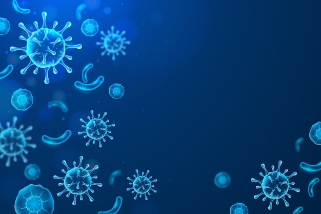 Realistic coronavirus background