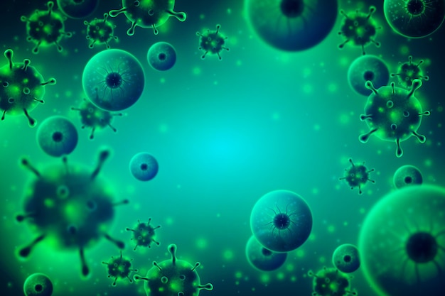 Realistic coronavirus background