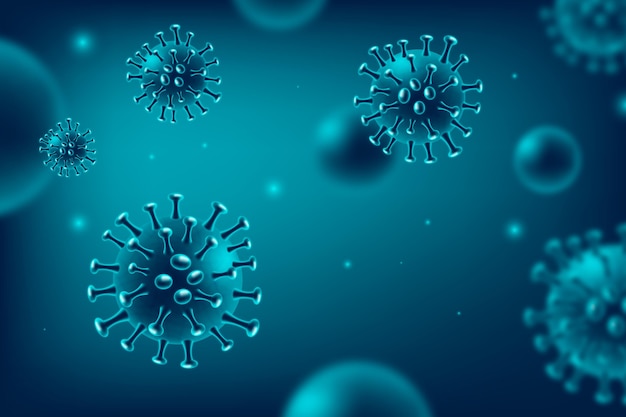 Realistic coronavirus background