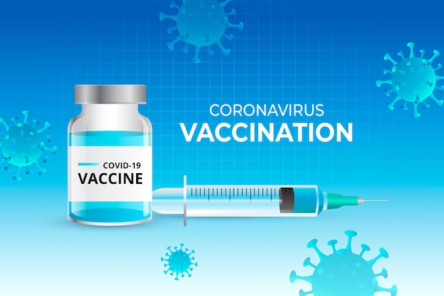 Realistic coronavirus vaccine background