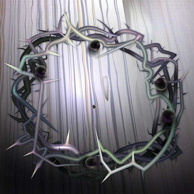 Free Vector realistic crown of thorns