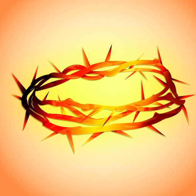 Free Vector realistic crown of thorns