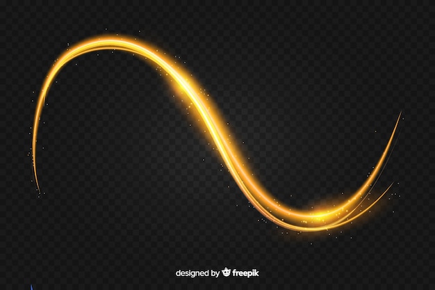 Realistic curve light effect background