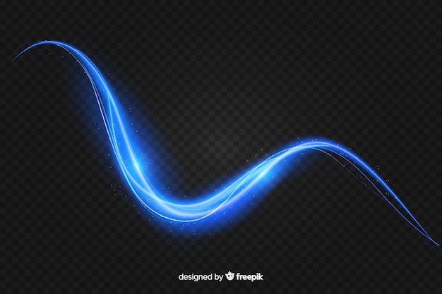 Realistic curve light effect background