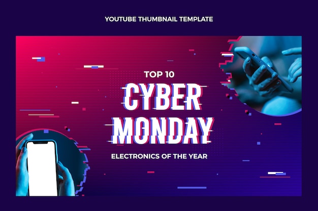 Realistic cyber realistic cyber monday youtube thumbnail