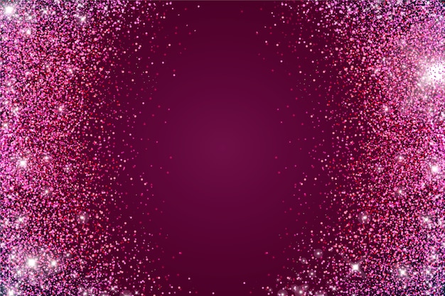 Realistic dark pink glitter background