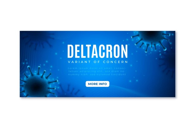 Realistic deltacron banner