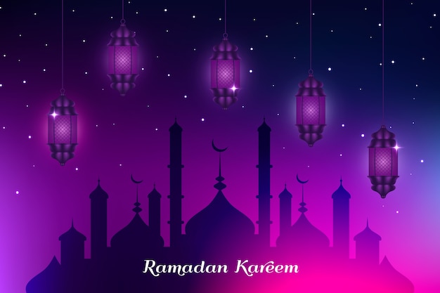 Free Vector realistic design ramadan celebration