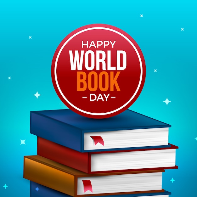 Free Vector realistic design world book day