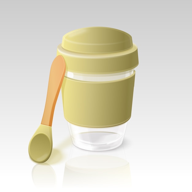 Free Vector realistic eco cup illustration