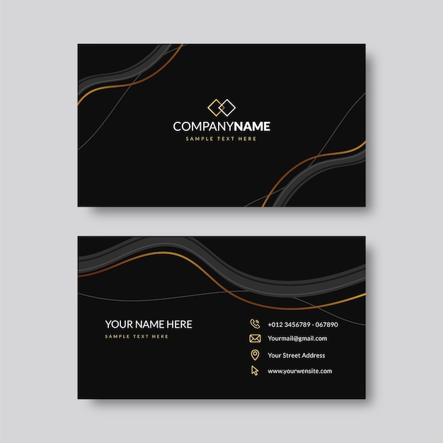 Realistic elegant business card