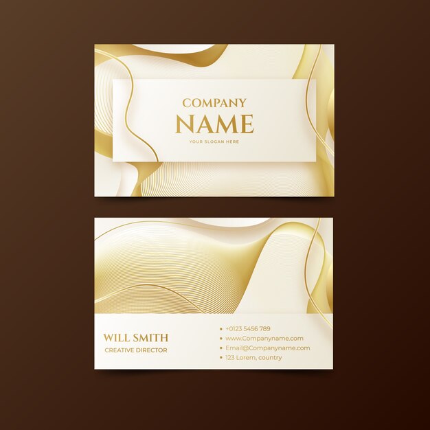 Realistic elegant business card