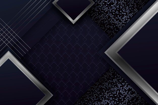 Realistic elegant geometric shapes screensaver