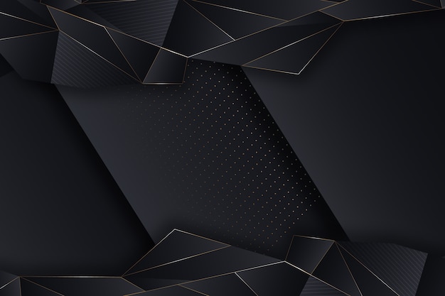 Free Vector realistic elegant geometric shapes wallpaper design