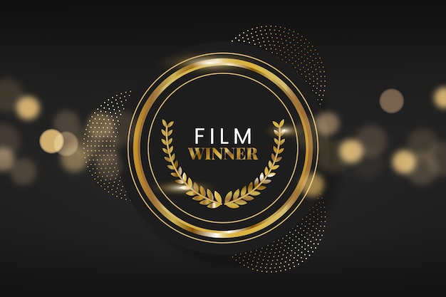 Free Vector realistic film awards illustration