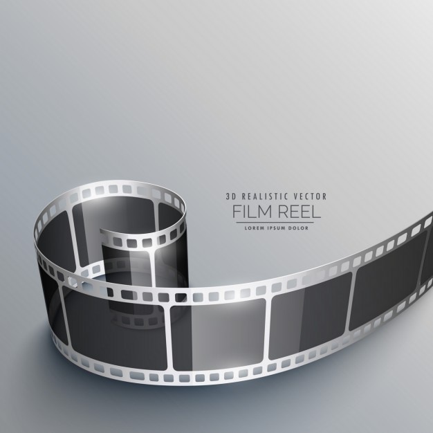 Free vector realistic film strip background