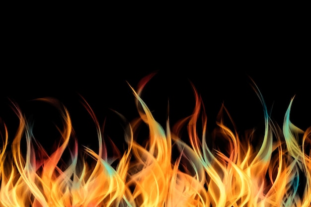 Free Vector realistic fire illustration background