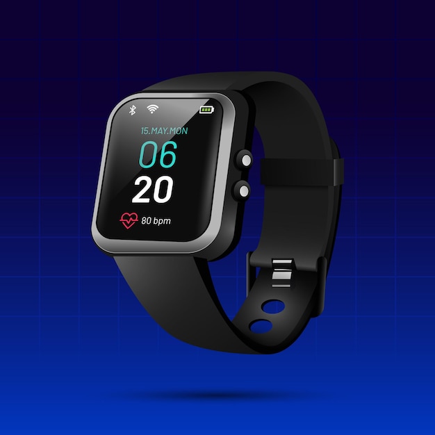 Free Vector realistic fitness trackers