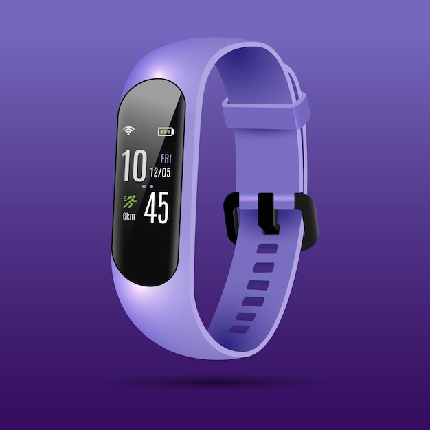 Free Vector realistic fitness trackers